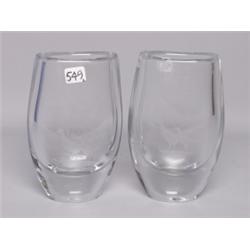 Two Orrefors Art Glass Vases