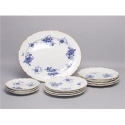 12 Pcs Antique Porcelain  British Maker FC