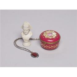 Porcelain Lidded Container Sevres Mark