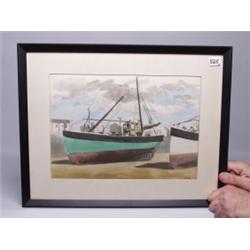 2 Newlyn Watercolours by Marjorie Mort