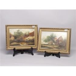Pair 19th C. English Oils