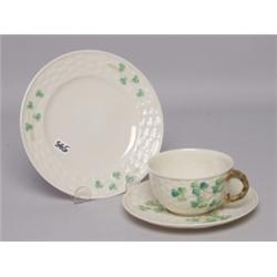 Beleek 1 Cup & Saucer with Side Plate