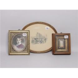 3 Antique Framed Prints    1 Baxter