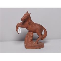 Equestrian Terracotta Figure of Horse