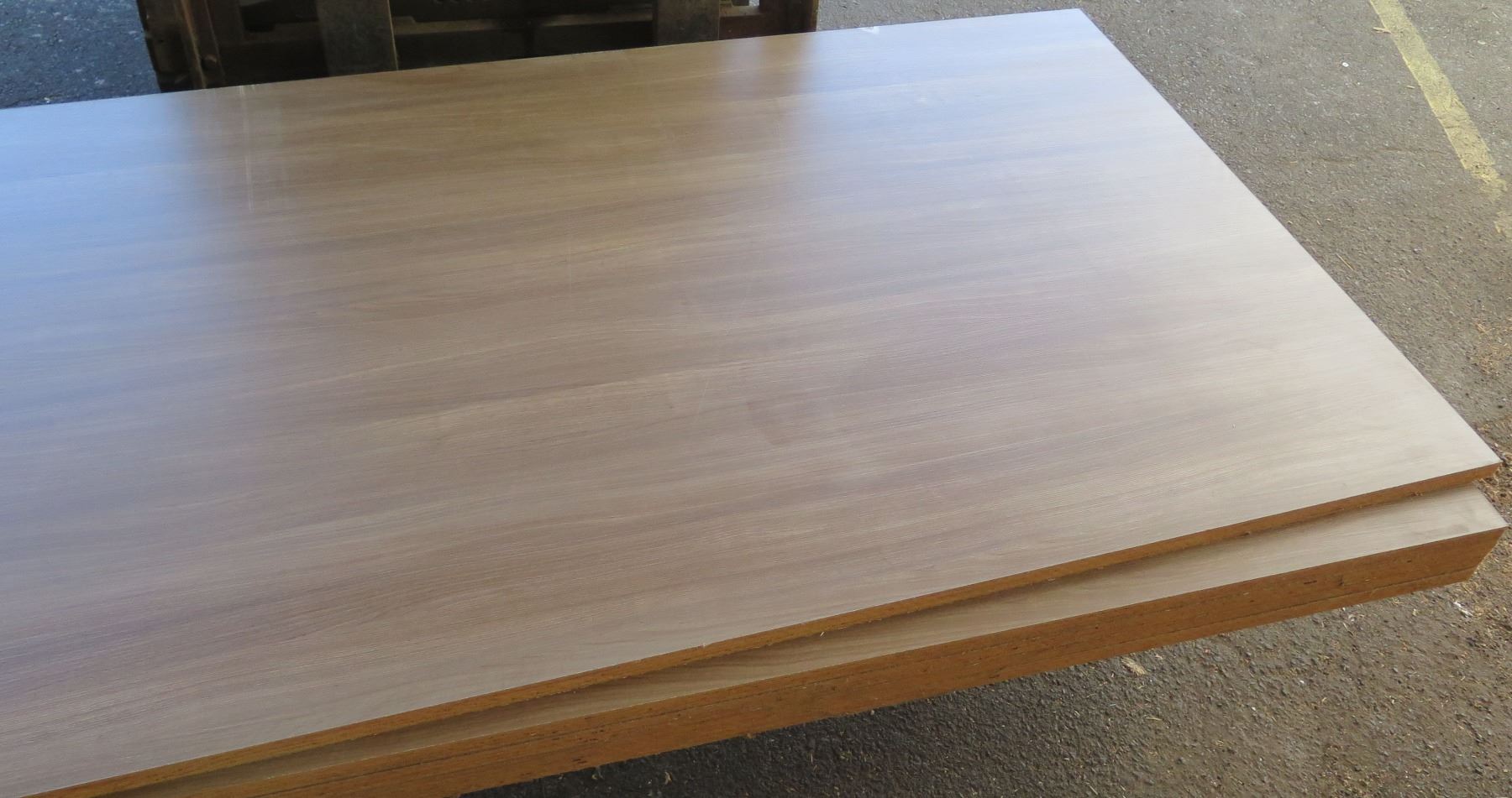 Qty 5 Roman Walnut Melamine Plywood Sheets 3/4" (4' x 8')