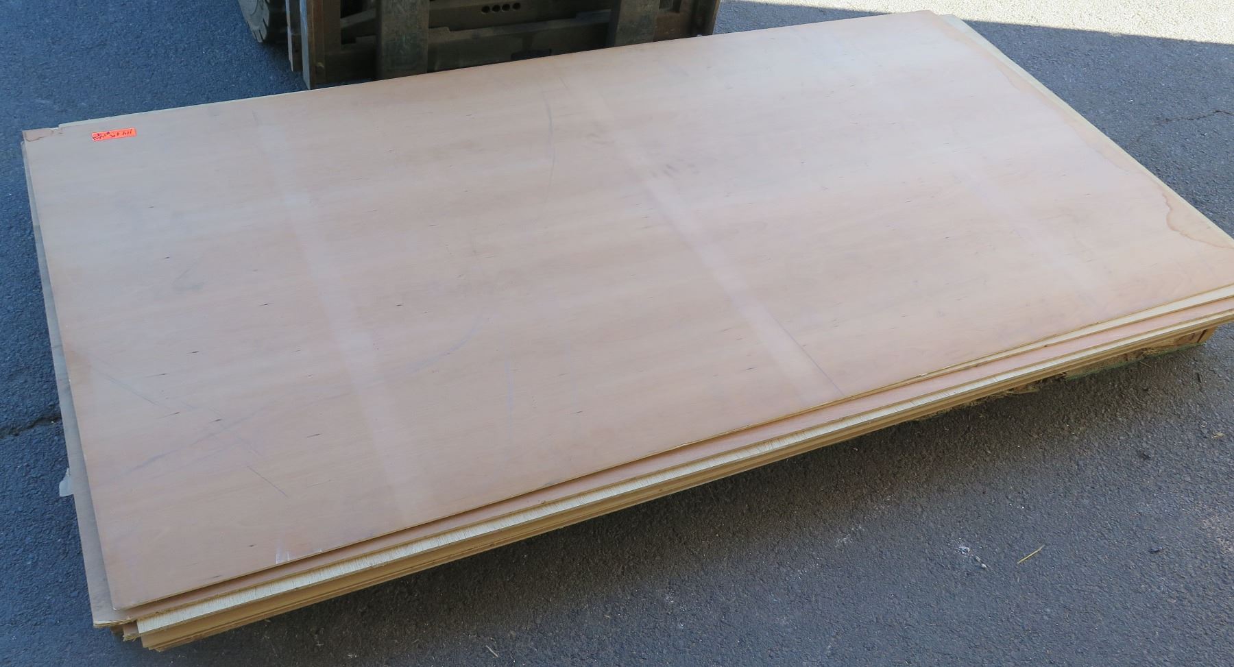 Qty 9 Maple Melamine MDF Sheets 1/4" (4X8)