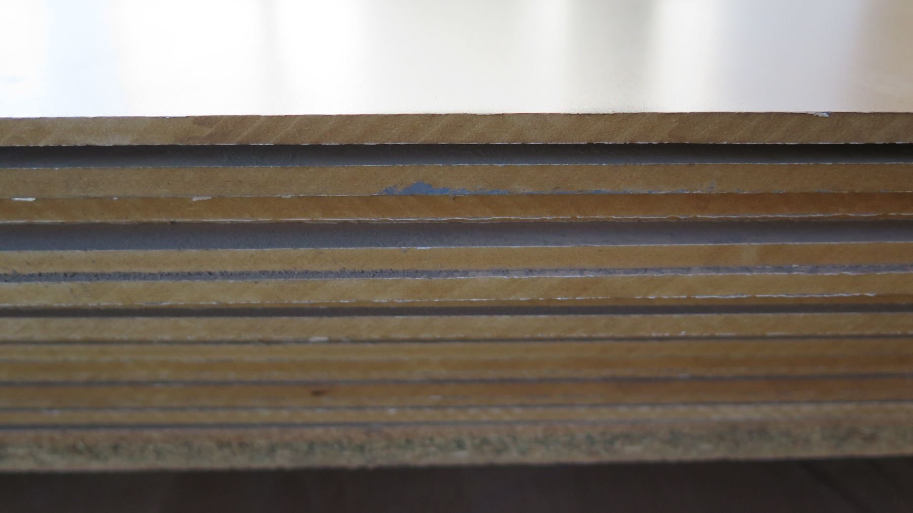 Qty 21 Maple Melamine MDF Sheets 1/4