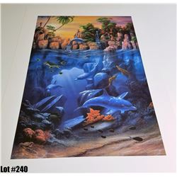 Qty 3 "The Lagoon" by David Miller, Off-Set Lithograph, 27 X 39, Signed/Numbered (396, 397, 401 of 4