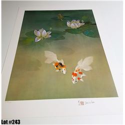  Water Garden  by David Lee, Off-Set Lithograph, Ltd. Ed. 160 of 200, 21 x 28, $150 Retail, Signed a