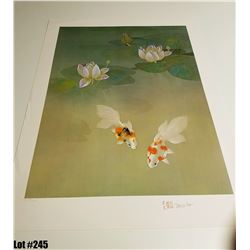 "Water Garden" by David Lee, Off-Set Lithograph, Ltd. Ed. 163 of 200, 21 x 28, $150 Retail, Signed a