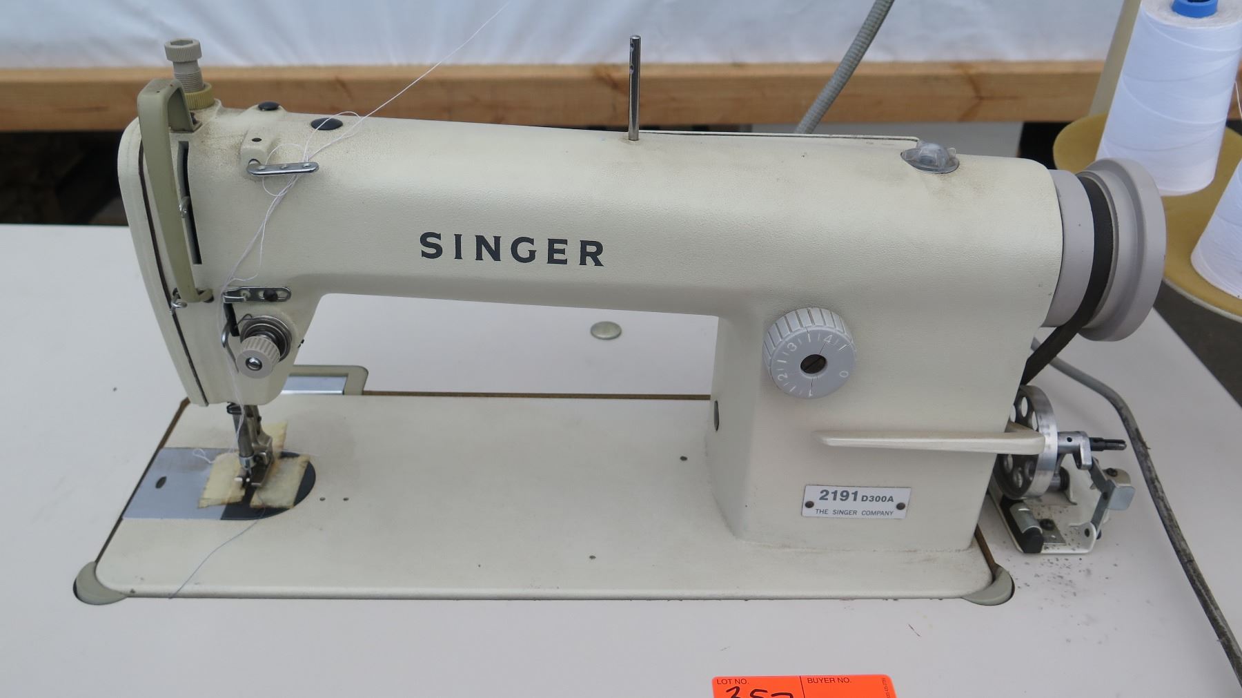 Singer Model 2191 D300A Sewing Machine and Industrial Table