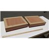Image 8 : 2 Solid Koa Wood Display Boxes 20"x16", No glass or backing