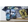 Image 2 : New Retail Mdse: 7 Tank Tops, 4 prs Graphic Flip Flops, Wallet, Canvas Tote