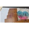 Image 2 : Qty 18 Koa Veneer Photo Album Covers 7x13, Aloha Canvas Tote Bag