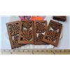 Image 3 : Qty 20 Laser-Cut Koa Votive Pieces - Monstera 3.5x7 and Aloha Tote
