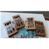 Image 2 : Qty 24 Laser-Cut Koa Votive Pieces - Turtle and Bamboo 3.5x7 (12 pcs each) & Aloha Tote