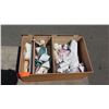 Image 1 : Wooden Chest w/ Rolls of Border Trim