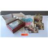 Image 1 : Retail Mdse: Blaise Domino Map of the Sandwich Isles Jewelry Box, Coasters (4pcs), Aloha Tote