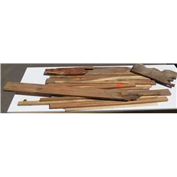 Koa Wood Bundle, Various Grades, Quality, Sizes, (all are 3 ft or longer), Approx. 15 pcs