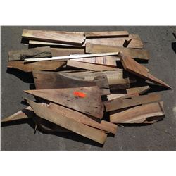 Mixed Hardwood Bundle: Koa/African Mahogany, Various Sizes (Approx 1-2 ft), Approx. 23 pcs