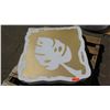 Image 1 : Gold and White Monsterra Light-Up Sign