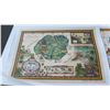 Image 2 : Blaise Domino Signed Unframed Canvas Giclee Maps - Oahu, Kauai, Maui, Sandwich Isles. Original Signa