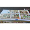 Image 1 : Blaise Domino Signed Unframed Canvas Giclee Maps - Oahu, Kauai, Maui, Sandwich Isles. Original Signa