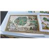 Image 2 : Blaise Domino Signed Unframed Canvas Giclee Maps - Oahu, Kauai, Maui, Sandwich Isles. Original Signa