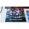 Image 2 : Hawaii Themed Metal Photographic Art Signs 5pcs and Canvas Aloha Tote 2pcs