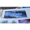 Image 2 : Hawaii Themed Metal Photographic Art Signs 7pcs and Canvas Aloha Tote
