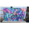 Image 2 : Psychedelic Art by Blaise Domino, Signed, Giclee, Stretched Canvas 36X54