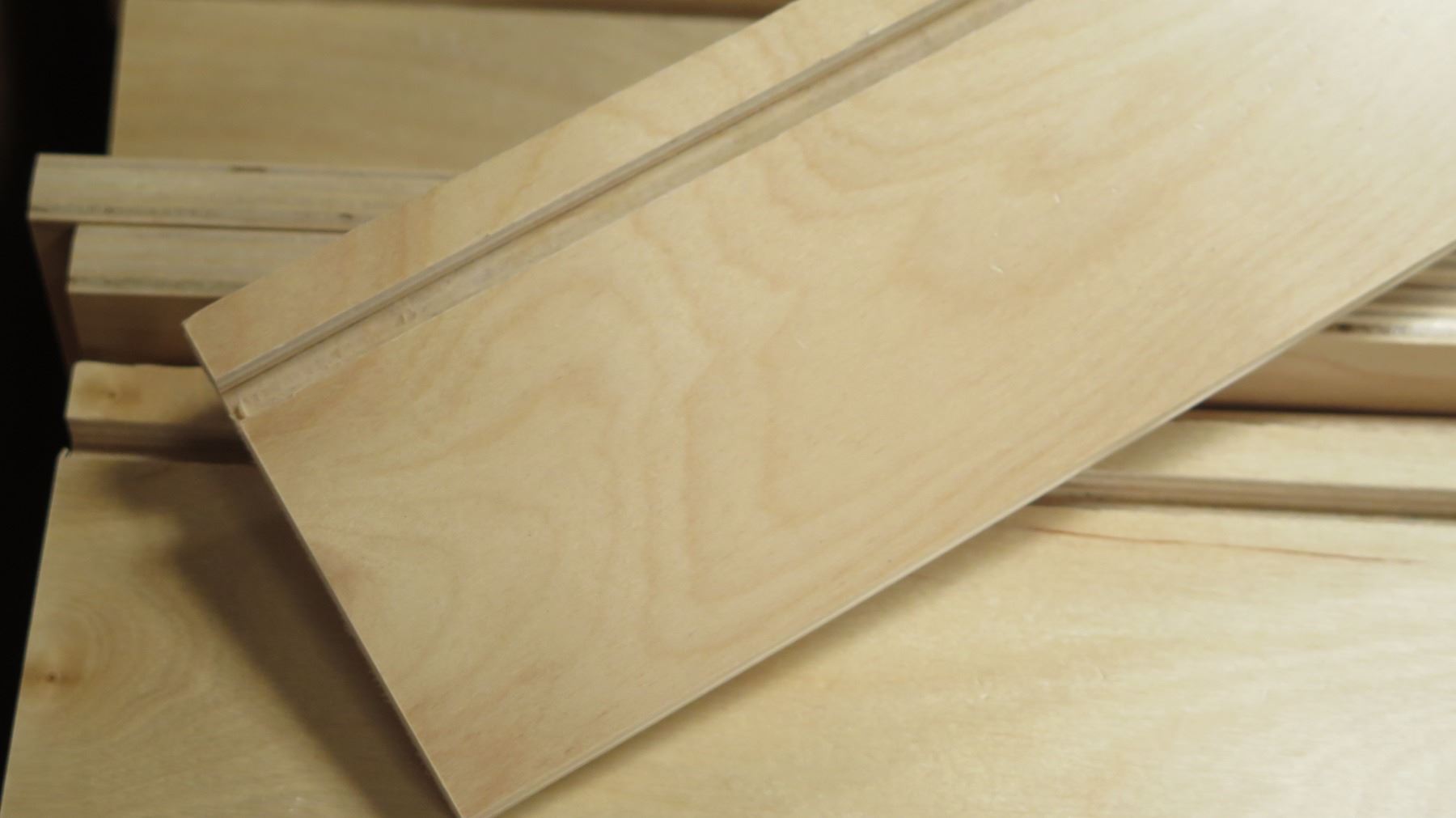 Box of Prefinished Maple Cabinet Drawer Materials