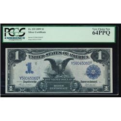 1899 $1 Black Eagle Silver Certificate PCGS 64PPQ