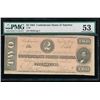 Image 1 : 1864 $2 Confederate States of America Note PMG 53
