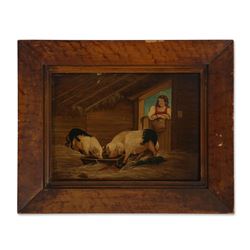 Pig Feeding (19th Century), Canadian