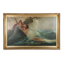 Nude Bar Back Painting (19th Century), French