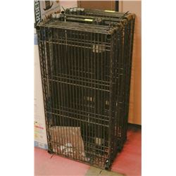 TWO STEEL 4-SHELF STORAGE RACKS