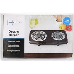 MAINSTAYS DOUBLE BURNER HOT PLATE