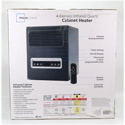 MAINSTAYS 4 ELEMENT INFRARED QUARTZ CABINET HEATER