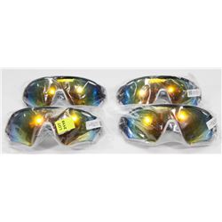 FOUR PAIRS OF NEW SPORTS SUNGLASSES