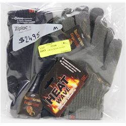 2PK MENS HEAT WAVE GLOVES