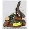 Image 1 : STONE EAGLE SCULPTURE HAND PAINTED.