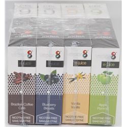 24 E-JUICE 10ML NICOTINE FREE FLAVOUR BOTTLES