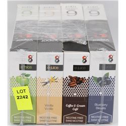 24 E-JUICE 10ML NICOTINE FREE FLAVOUR BOTTLES