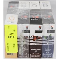 24 E-JUICE 10ML NICOTINE FREE FLAVOUR BOTTLES