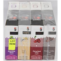 24 E-JUICE 10ML NICOTINE FREE FLAVOUR BOTTLES