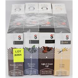 24 E-JUICE 10ML NICOTINE FREE FLAVOUR BOTTLES