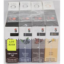 24 E-JUICE 10ML NICOTINE FREE FLAVOUR BOTTLES