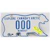 Image 1 : NUNAVUT POLARBEAR LICENSE PLATE #000.