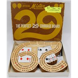 VINTAGE IN BOX 29 CRIB BOARD